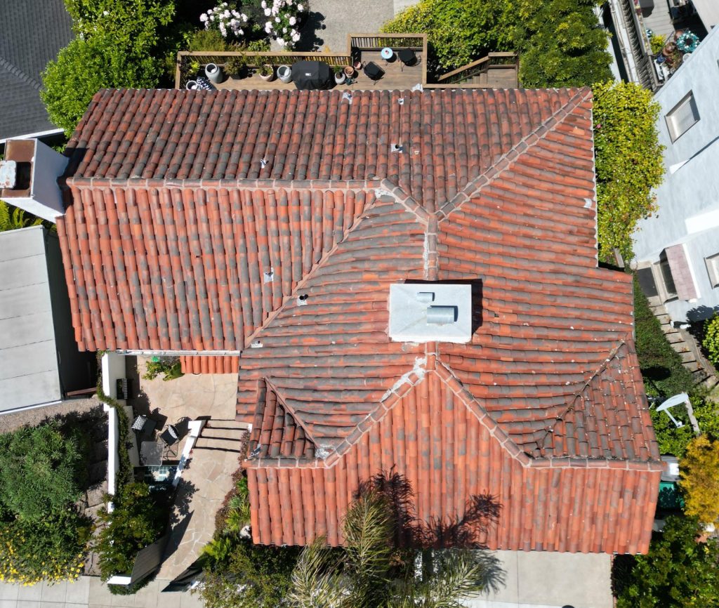 Before Clay tile roof Installation