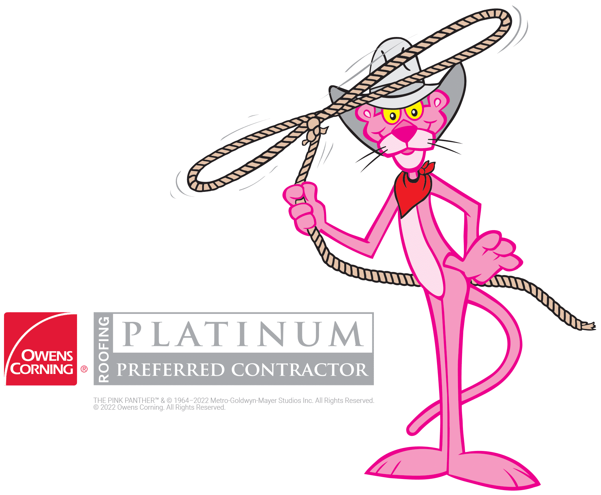 Logo of Owens Corning Roofing Platinum Preferred Contractor