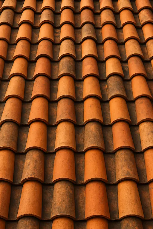 Finished barrel-style tile roof on a San Jose home