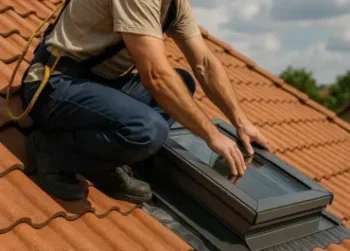 Professional Skylight Replacement on a Tiled Roof