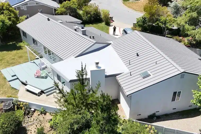metal roofing project after