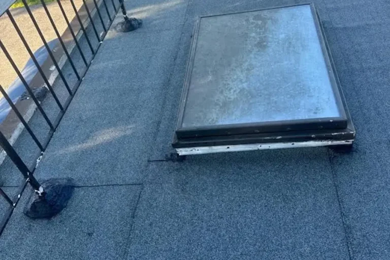 skylight on roof deck