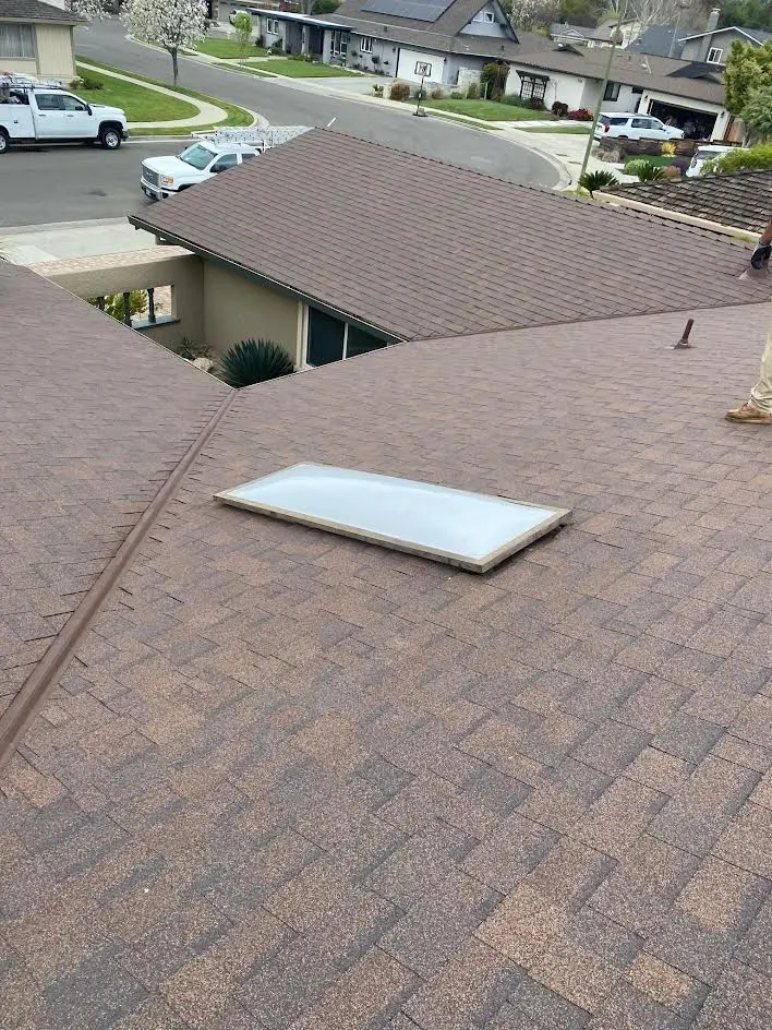 New skylight installed on a shingle roof in San Jose