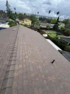 New Forest Brown architectural shingle roof after reshingle at 33940 Macmillan Way, Fremont CA