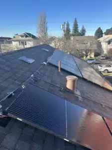 Completed shingle reroof at 6430 Colby Street, Oakland CA