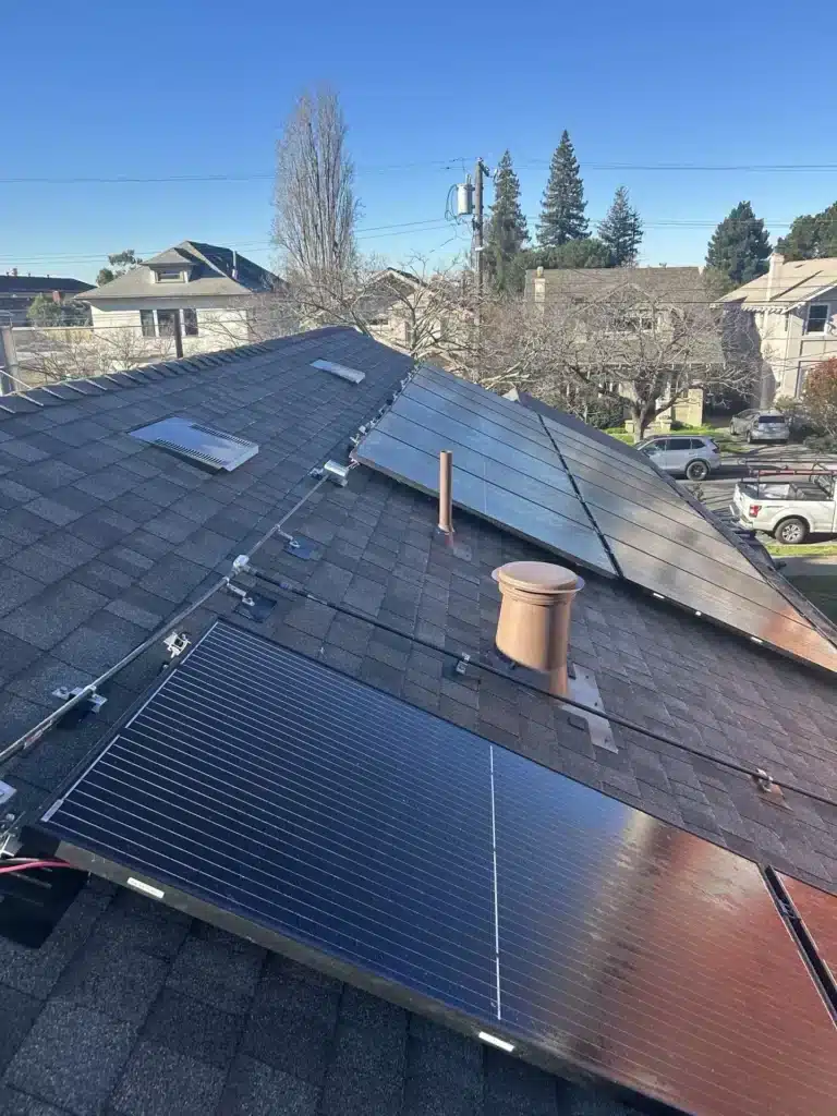Completed shingle reroof at 6430 Colby Street, Oakland CA