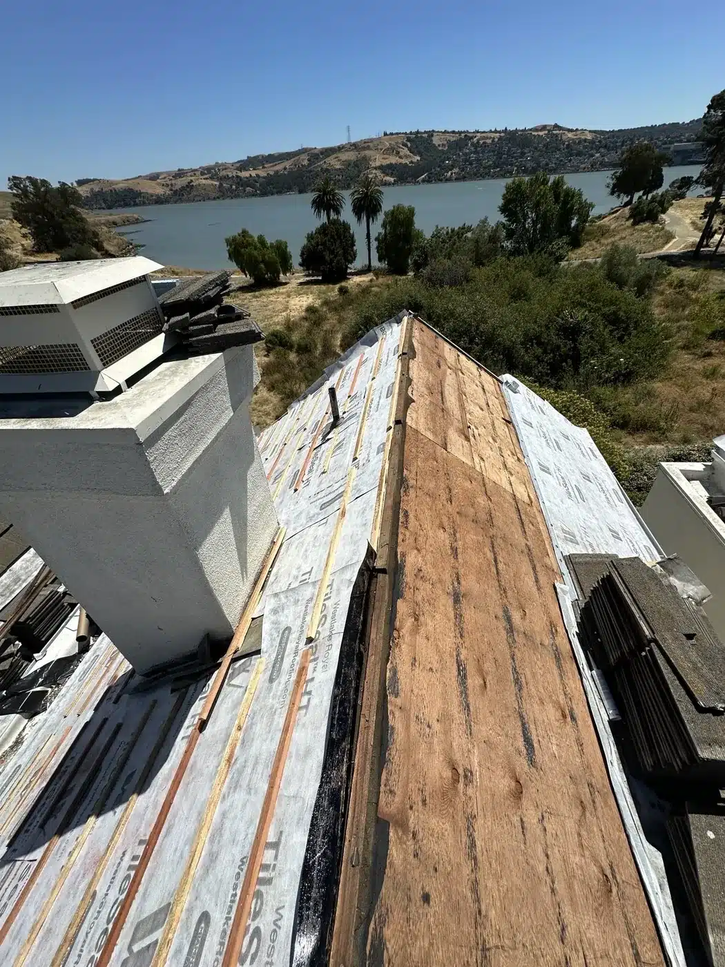 New battens installed over TileSeal HT underlayment before tile re-lay in Vallejo, CA