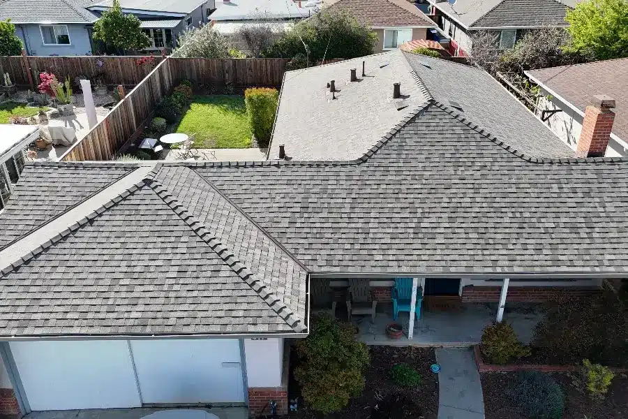 Completed Owens Corning shingle roof replacement in Sunnyvale